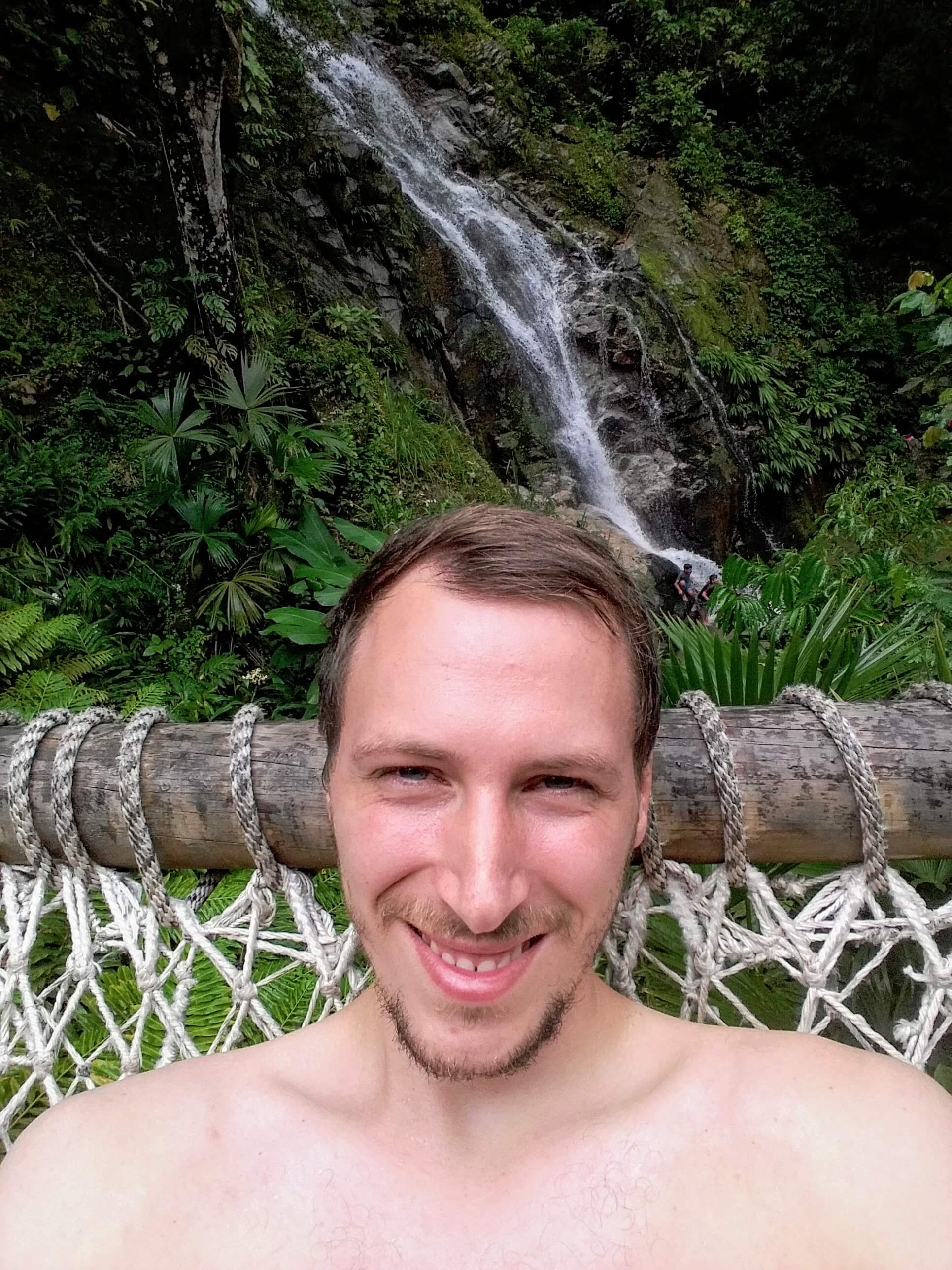 Relajación en las cascadas de Marinca